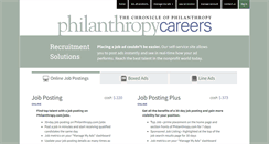 Desktop Screenshot of careers.philanthropy.com