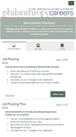 Mobile Screenshot of careers.philanthropy.com